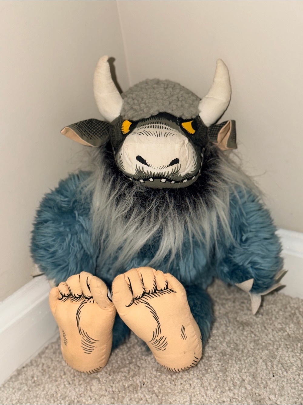 Vintage Bernard Plush “ Where the wild things are “